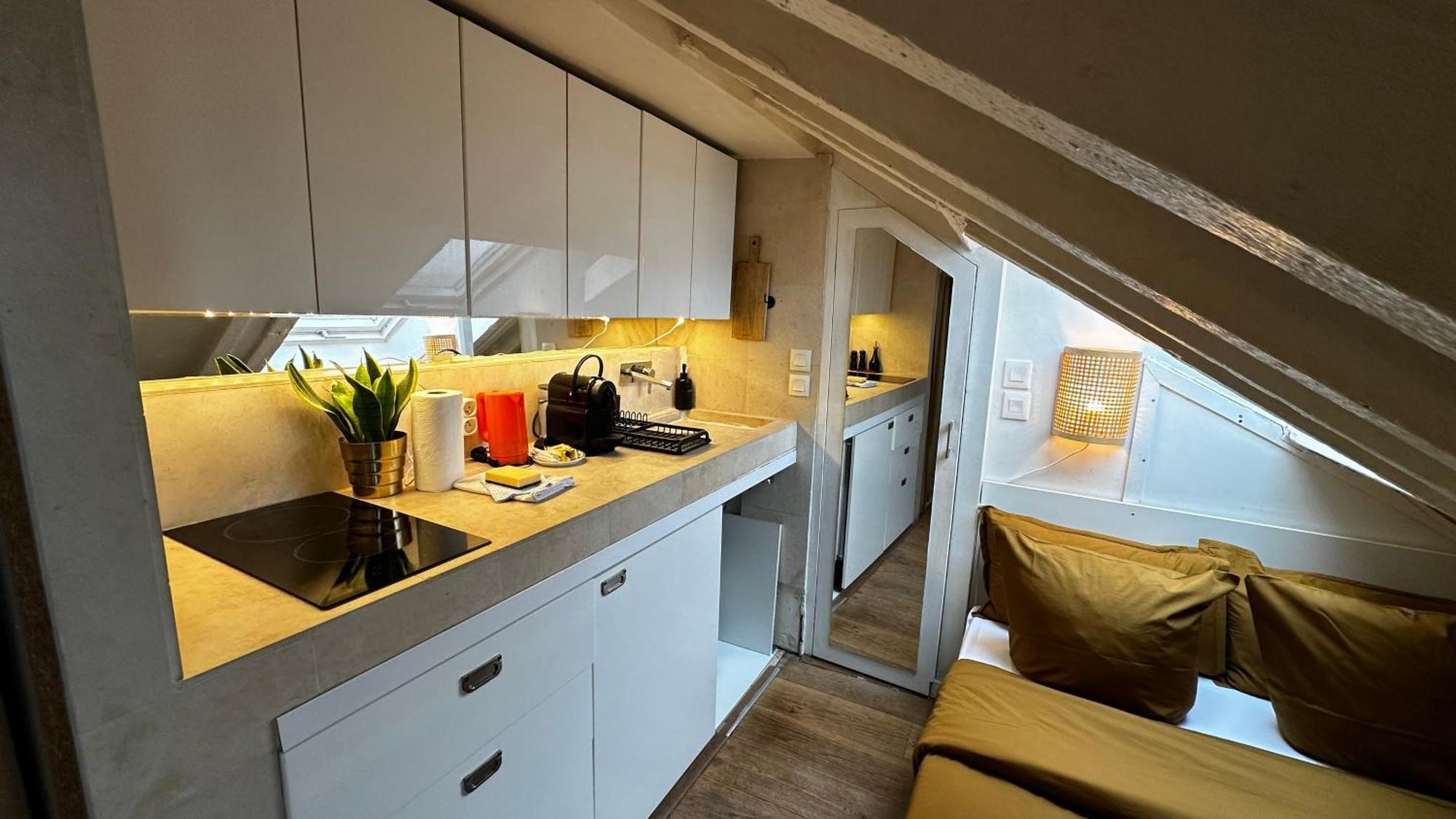 Marais Rooftop Studio - Metro Filles Du Calvaire Apartment Paris Ngoại thất bức ảnh